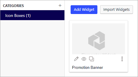 hover over the widget to find the pencil icon to edit