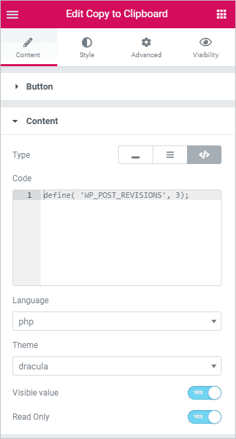 Code Example Content Content