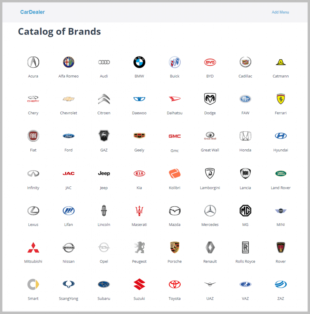 Catalog Of Brands