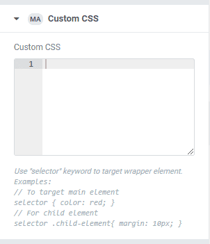 Custom Css Extension