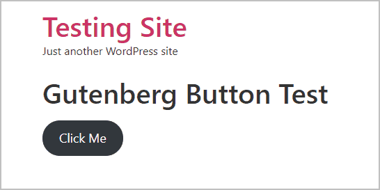 Gutenberg Button On Front End