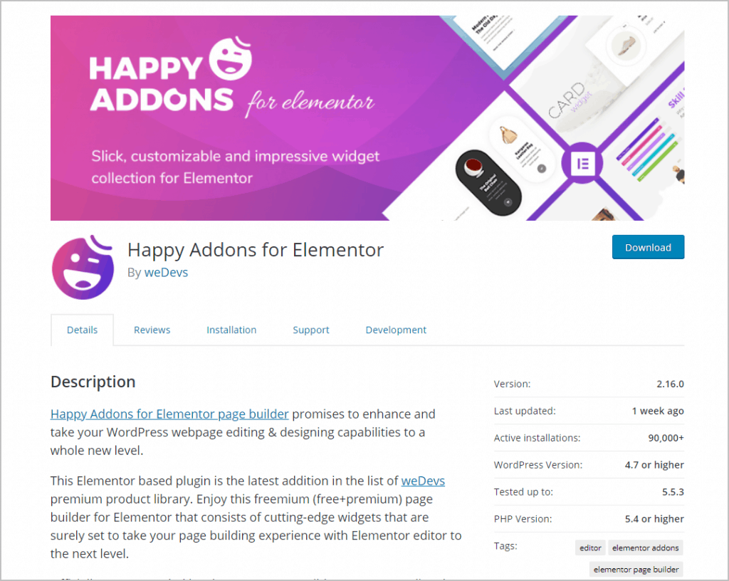 Happy Addons WordPress Org