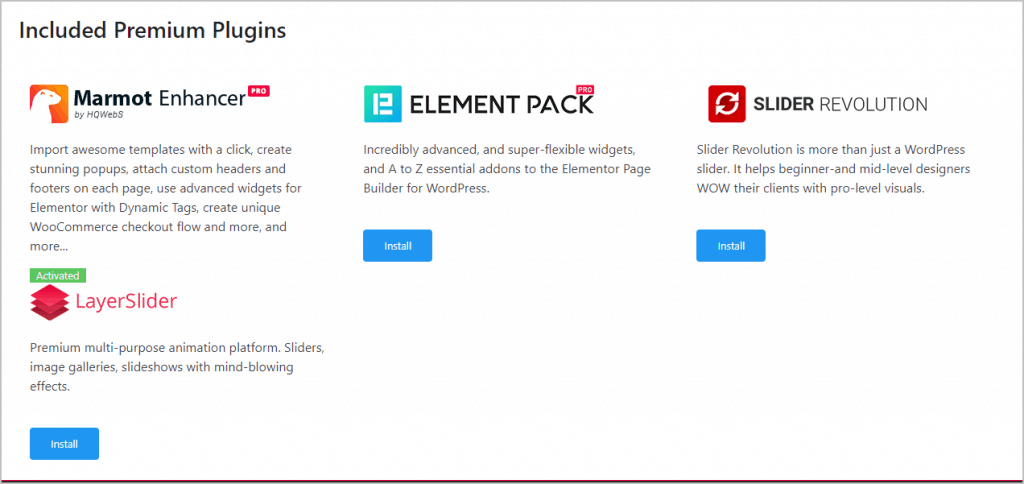 install emelement pack pro