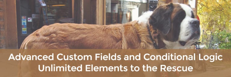 advanced custom fields and conditional logic - unlimited elements to the rescue
