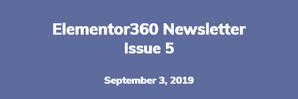 Elementor360 Newsletter – Issue 5