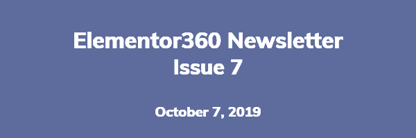 elementor360 newsletter- issue 7