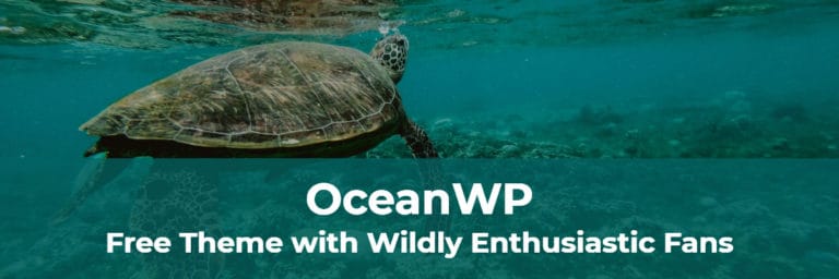 oceanwp free theme with wildly enthusiastic fans
