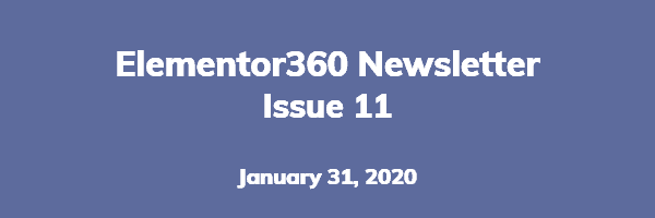 Elementor360 Newsletter – Issue 11