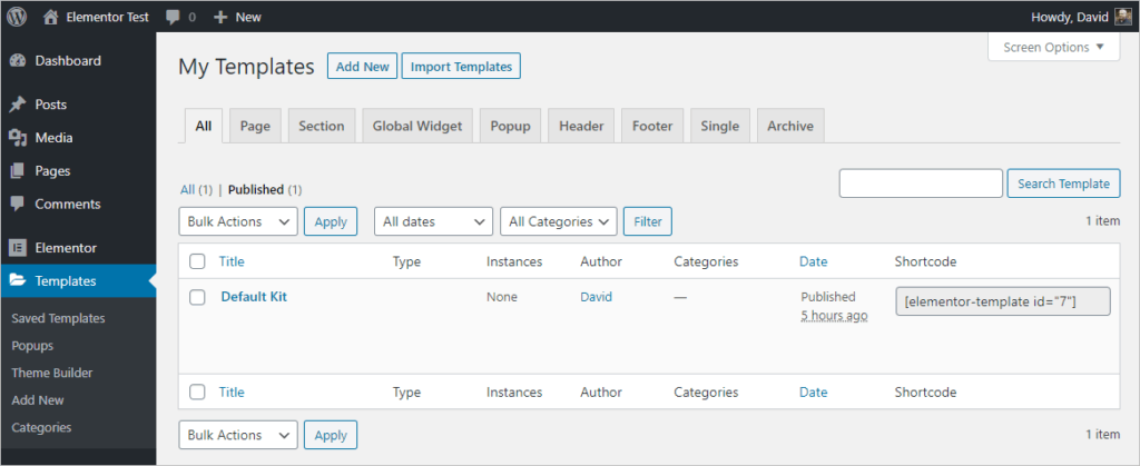 Elementor Creates A Default Style Kit