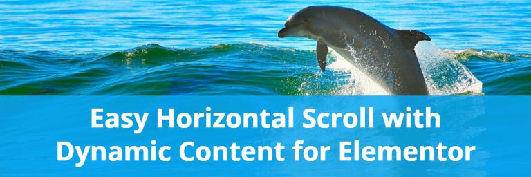 Easy Horizontal Scrolling with Dynamic Content for Elementor