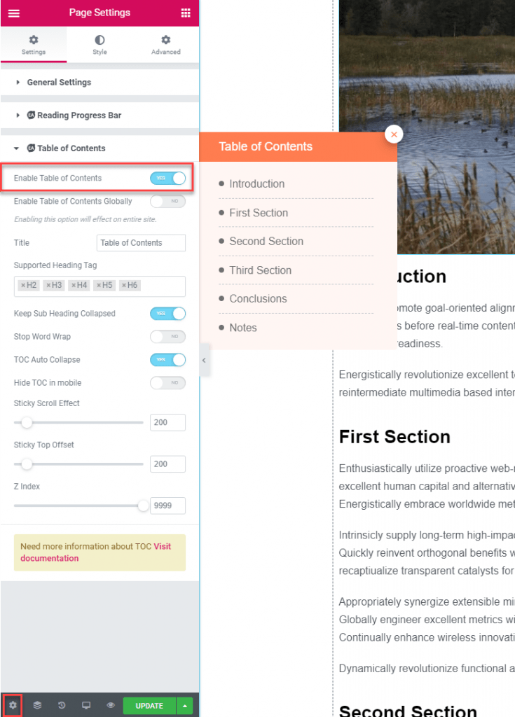 Ea Toc Toggle On Panel