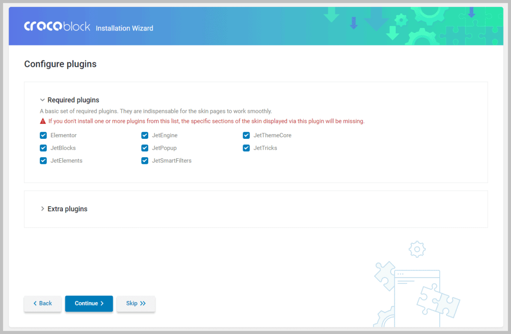 Crocoblock Configure Plugins