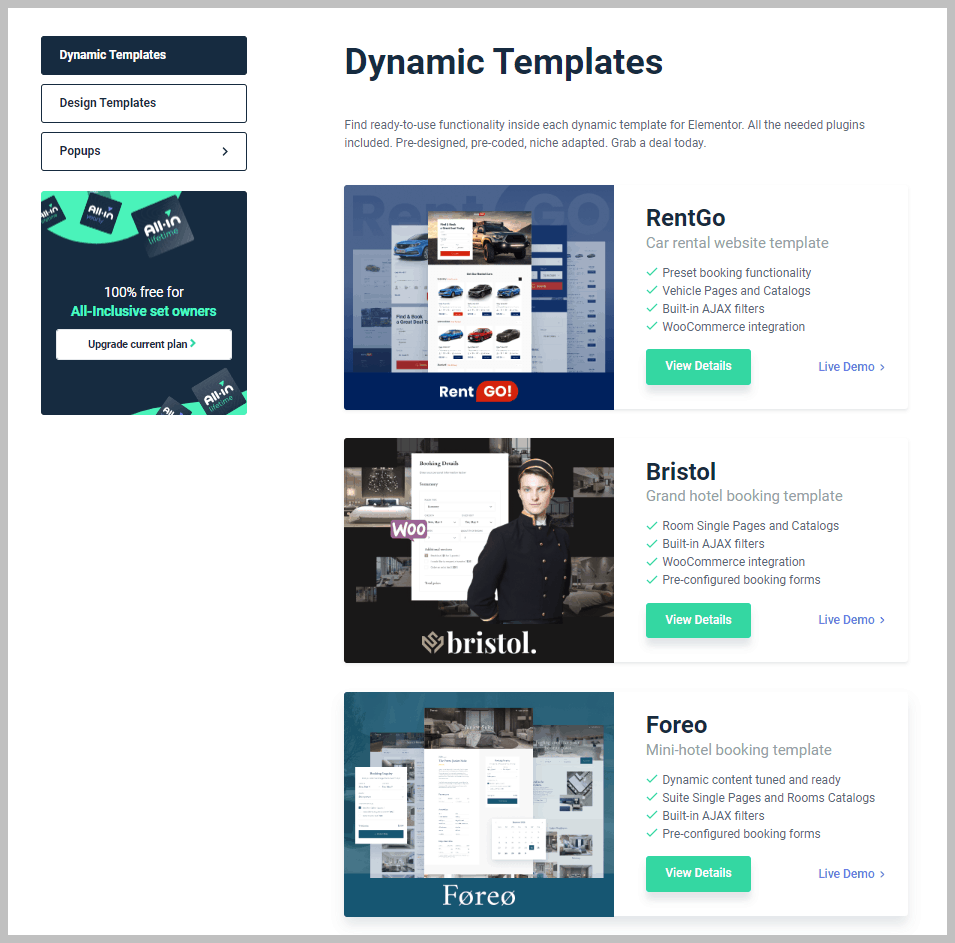 Dynamic Templates