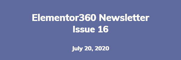 Elementor360 Newsletter – Issue 16