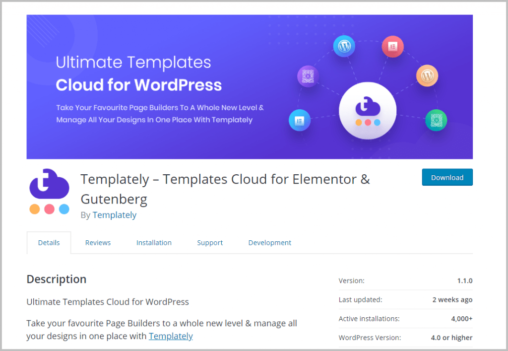 Templately On WordPress Org