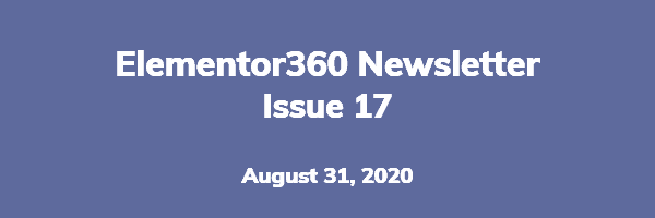 Elementor360 Newsletter – Issue 17 – Elementor 3 – What You Need to Know