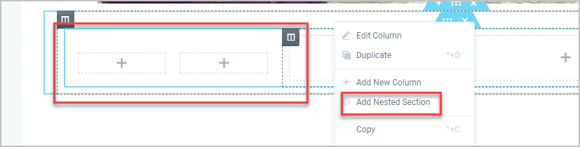 Nested Sections