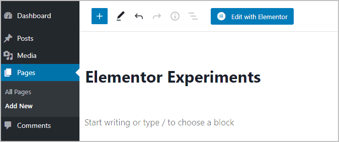 Elementor Developer Edition and Optimization Experiments - E360