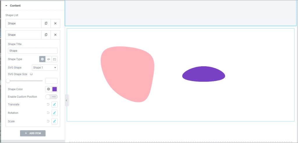 animated shape widget