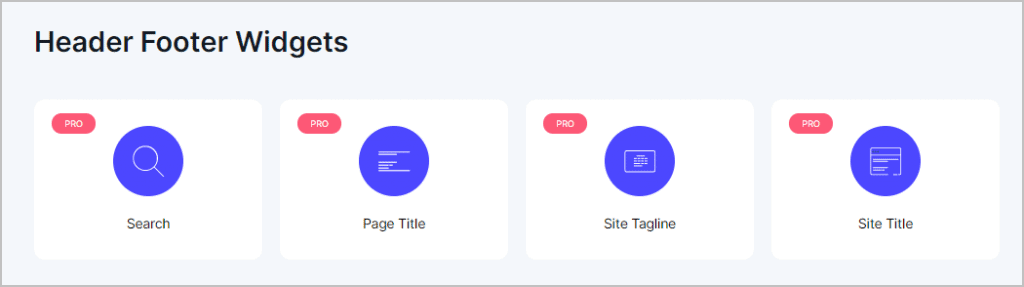 header footer widgets