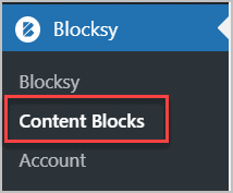 blocksy content blocks menu item