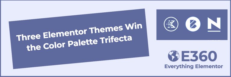 three elementor themes win the color palette trifecta