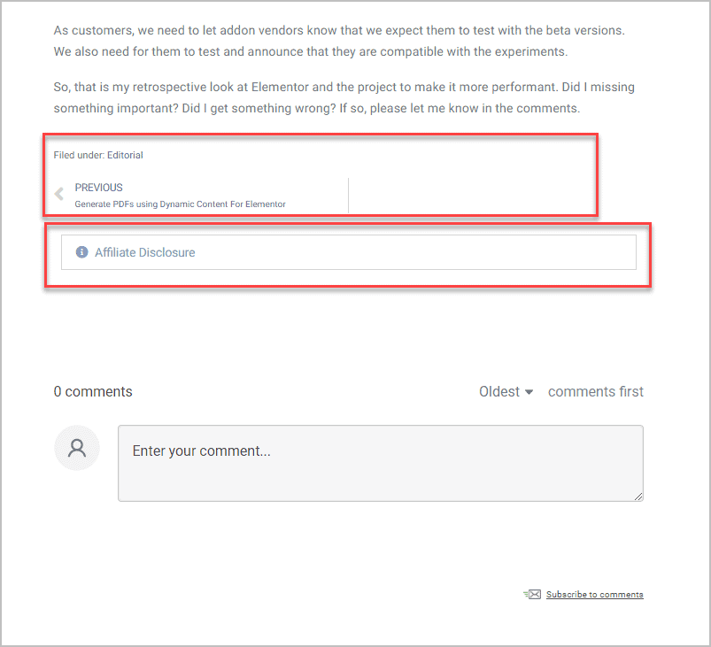 current features of single post bottom