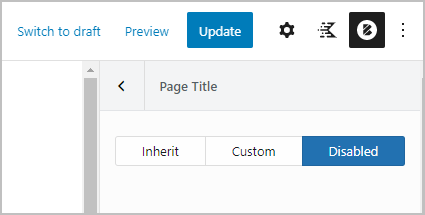 disable page title