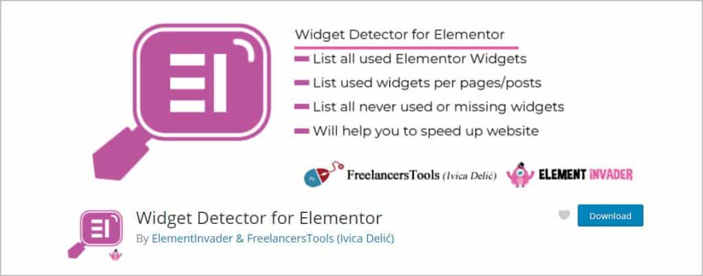 widget detector on wordpress org