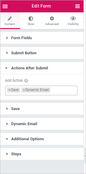 Add The Save Action To The Form