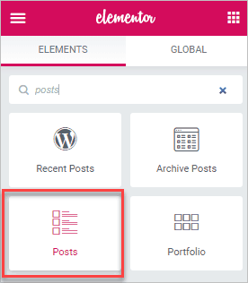 Added Posts Widget