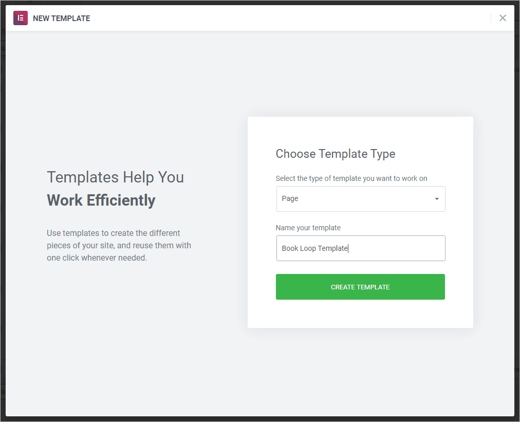 create loop template