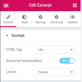 Dce Excerpt Widget One