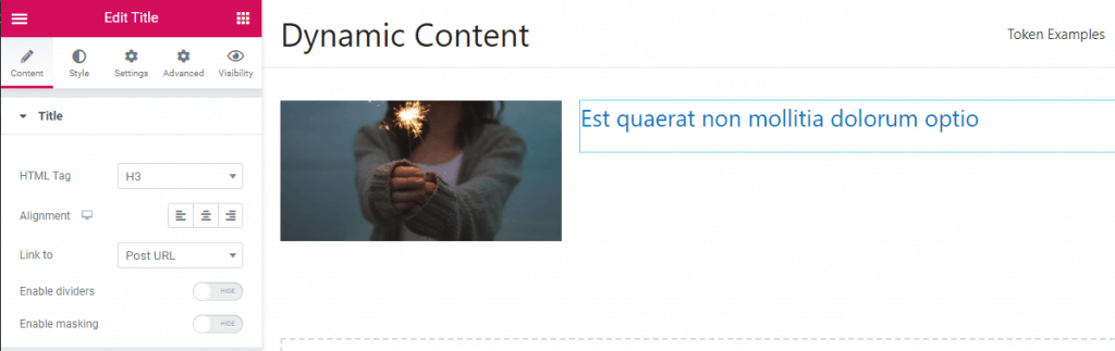 Dce Featured Title Widget