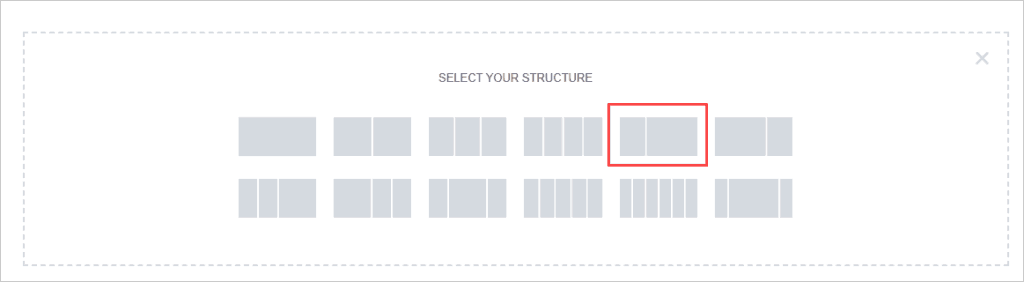 default column layouts