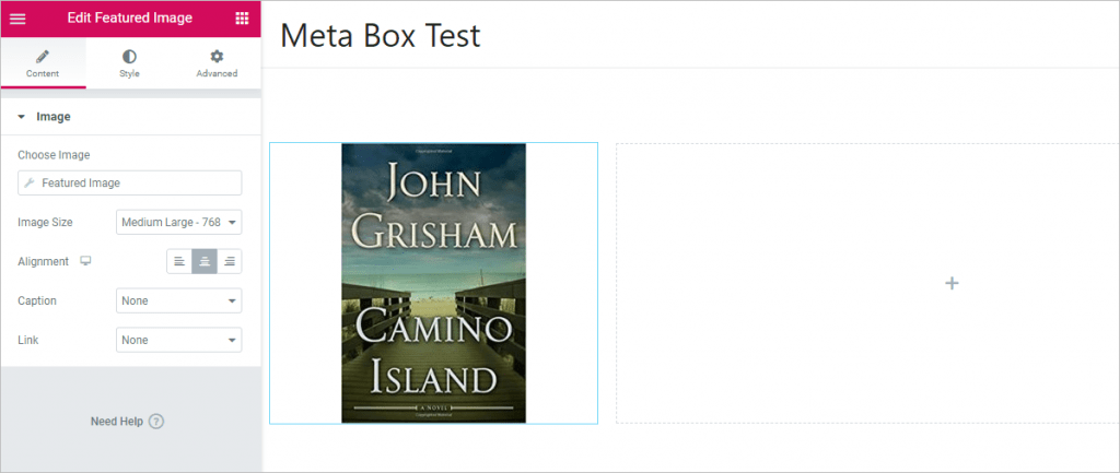 Featured Image Settings