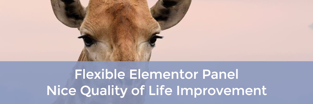 flexible elementor panel
