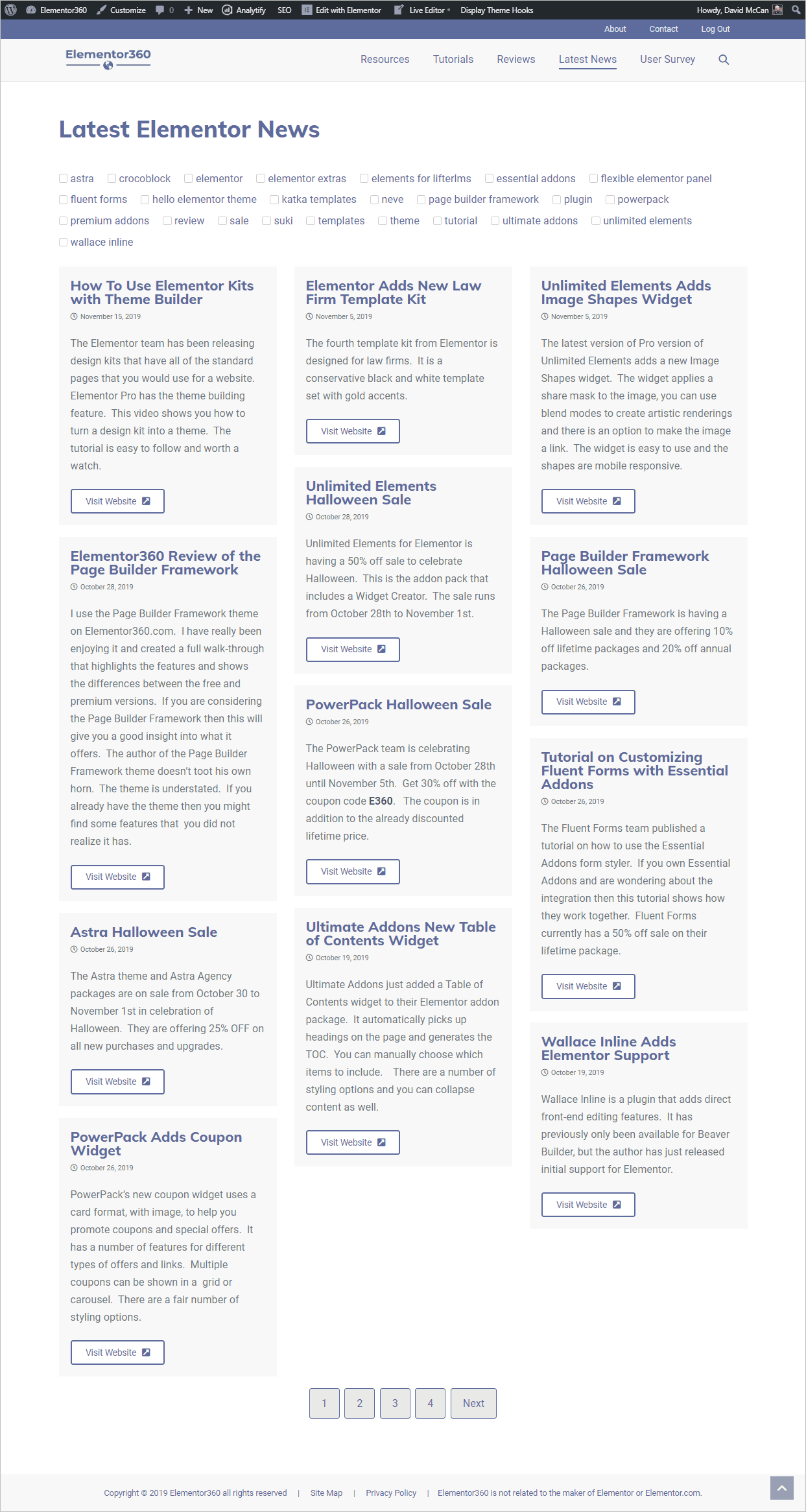 final result on front end