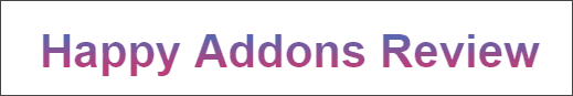happy addons gradient header