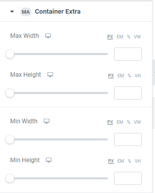 Master Addons Container Extras