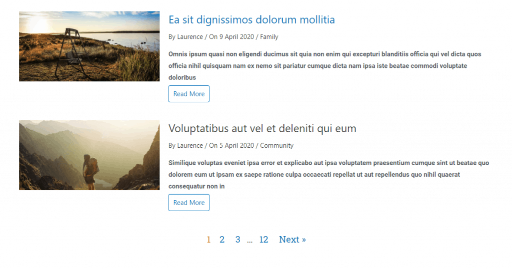 Pagination On Front