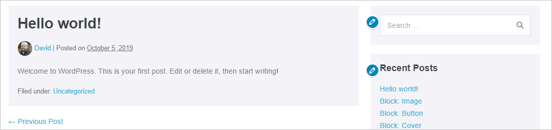 page builder framework single with boxed content