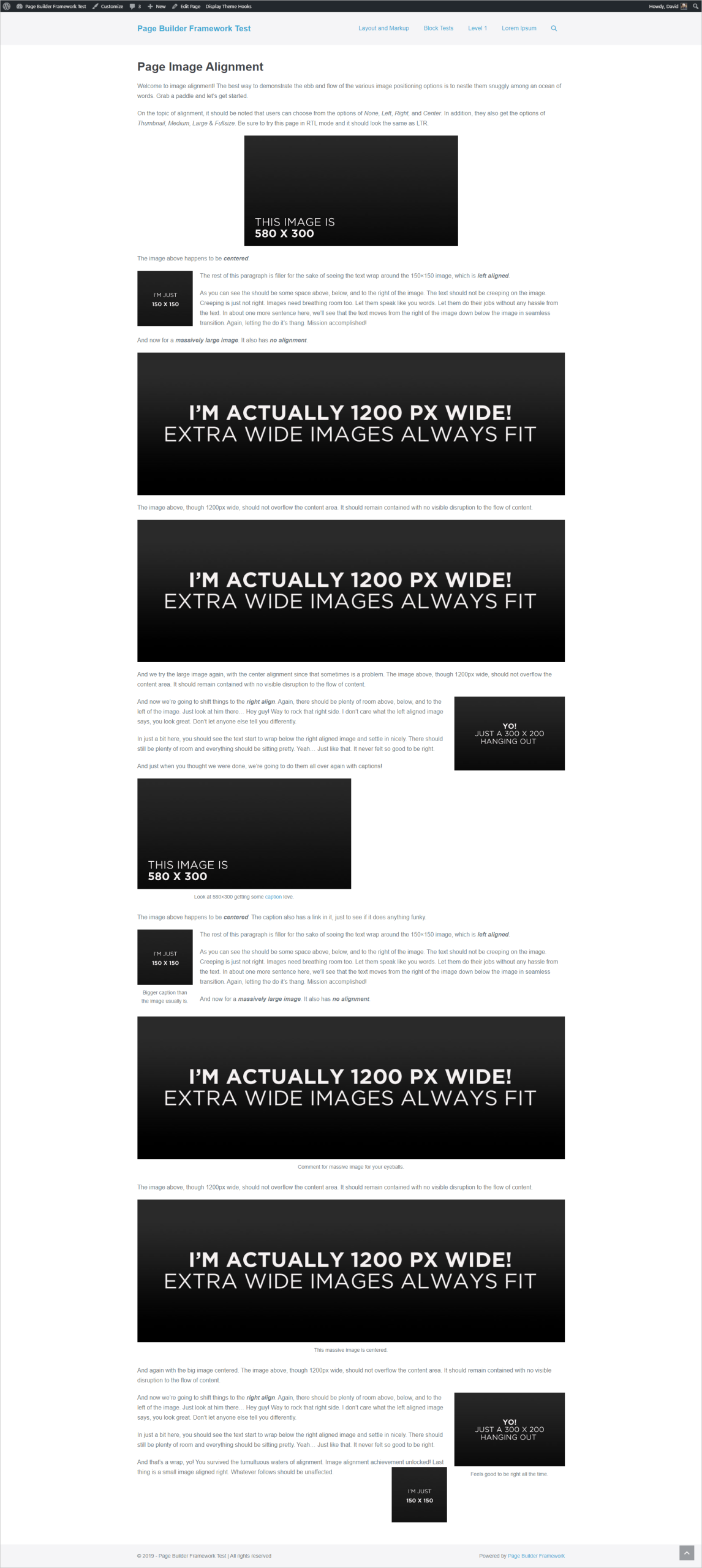 image alignment test