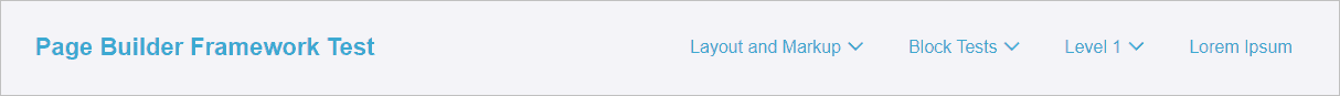 page builder framework menu right