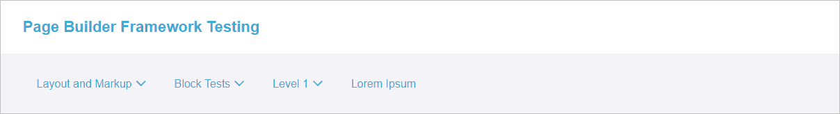 page builder framework menu stacked advanced