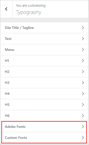 page builder framework premium font options