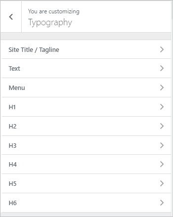page builder framework typography options