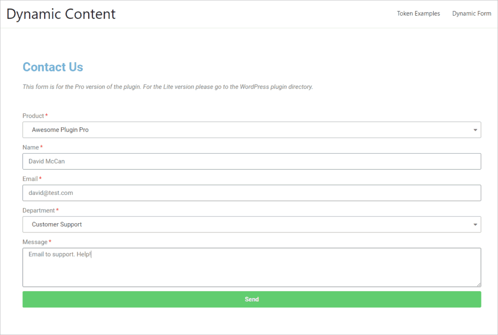 Testing Dynamic Email