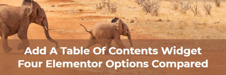 Table of Contents Widgets for Elementor