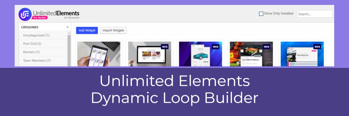 unlimited elements dynamic loop builder